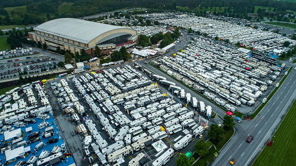 over view of hershey RV show