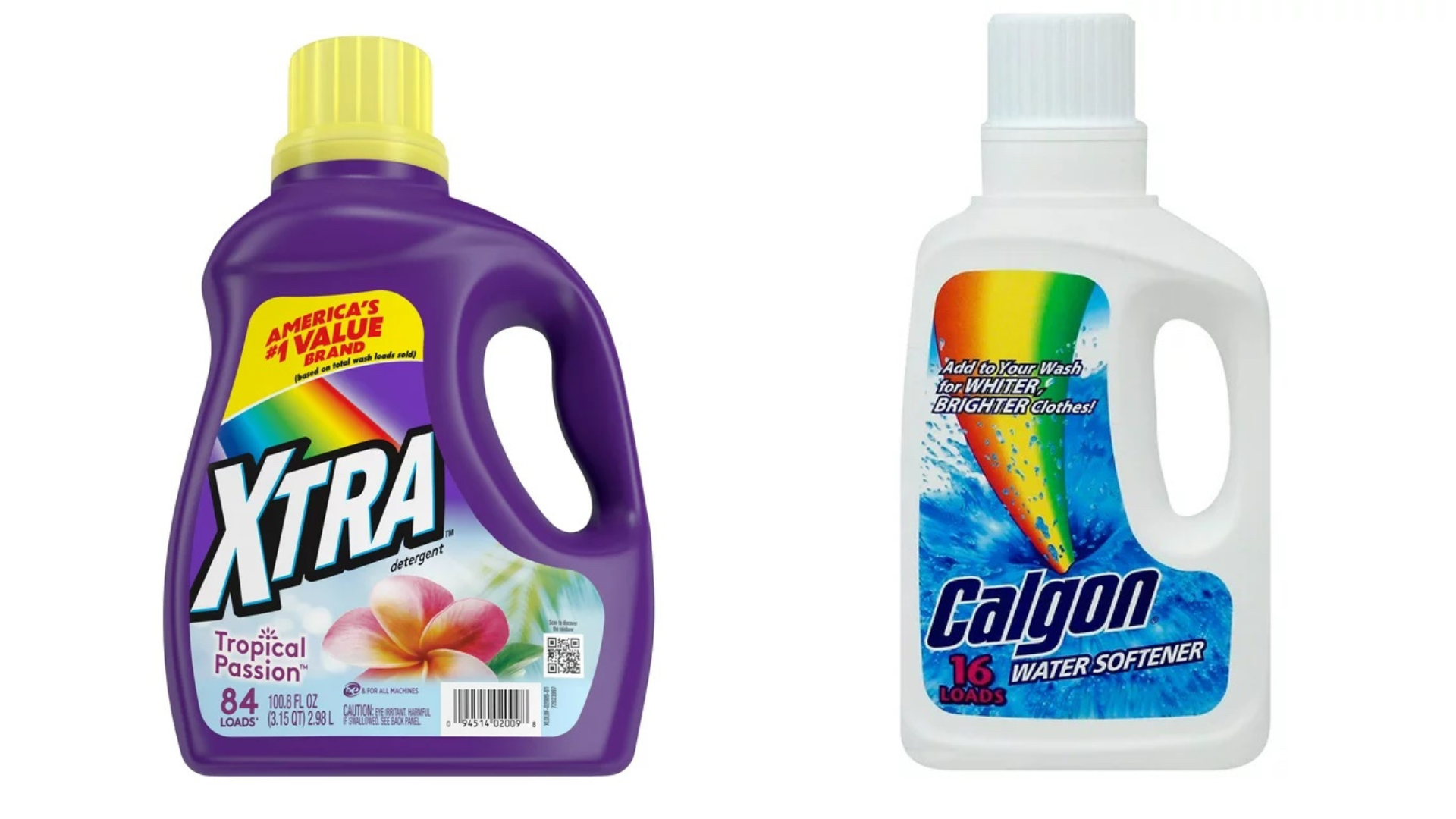 Calgon water softener and laundry detergent used to clean RV black tank