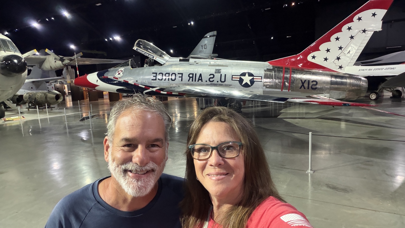 Jimmy and Lisa Cox at the National Museum of the United States Air Force