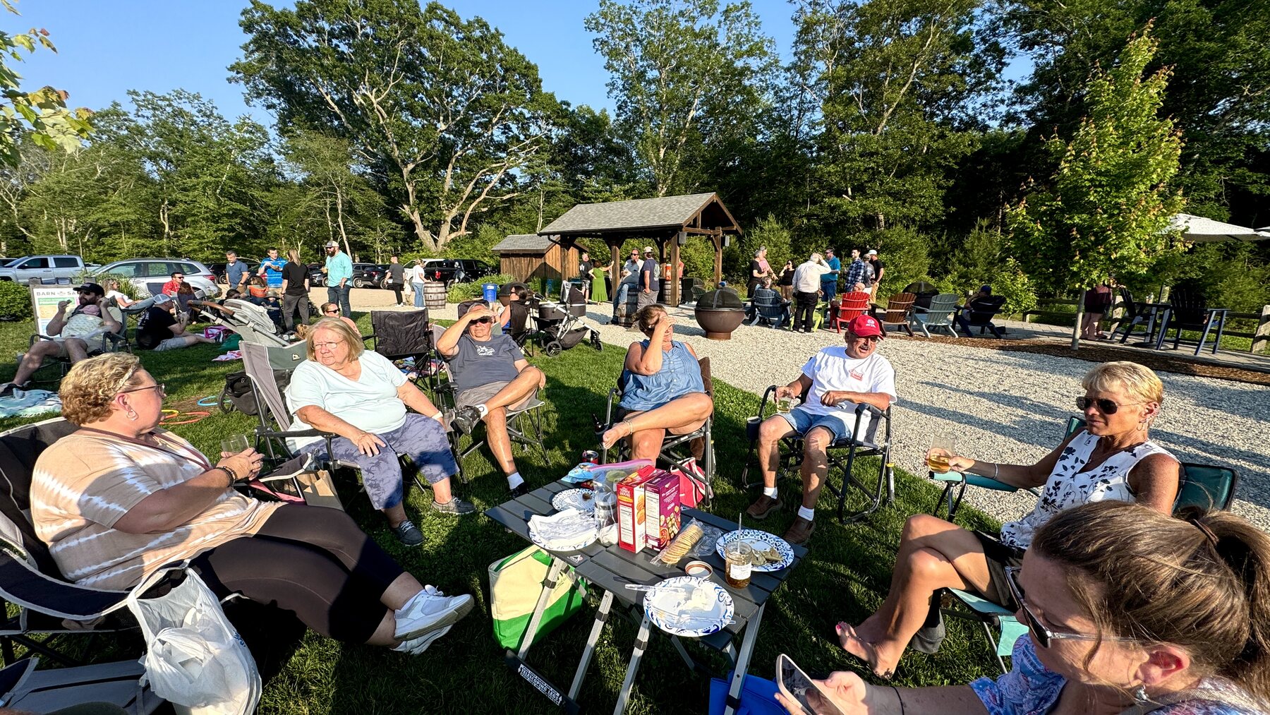 Friends from the 0 to 0 Crawl outdoors together