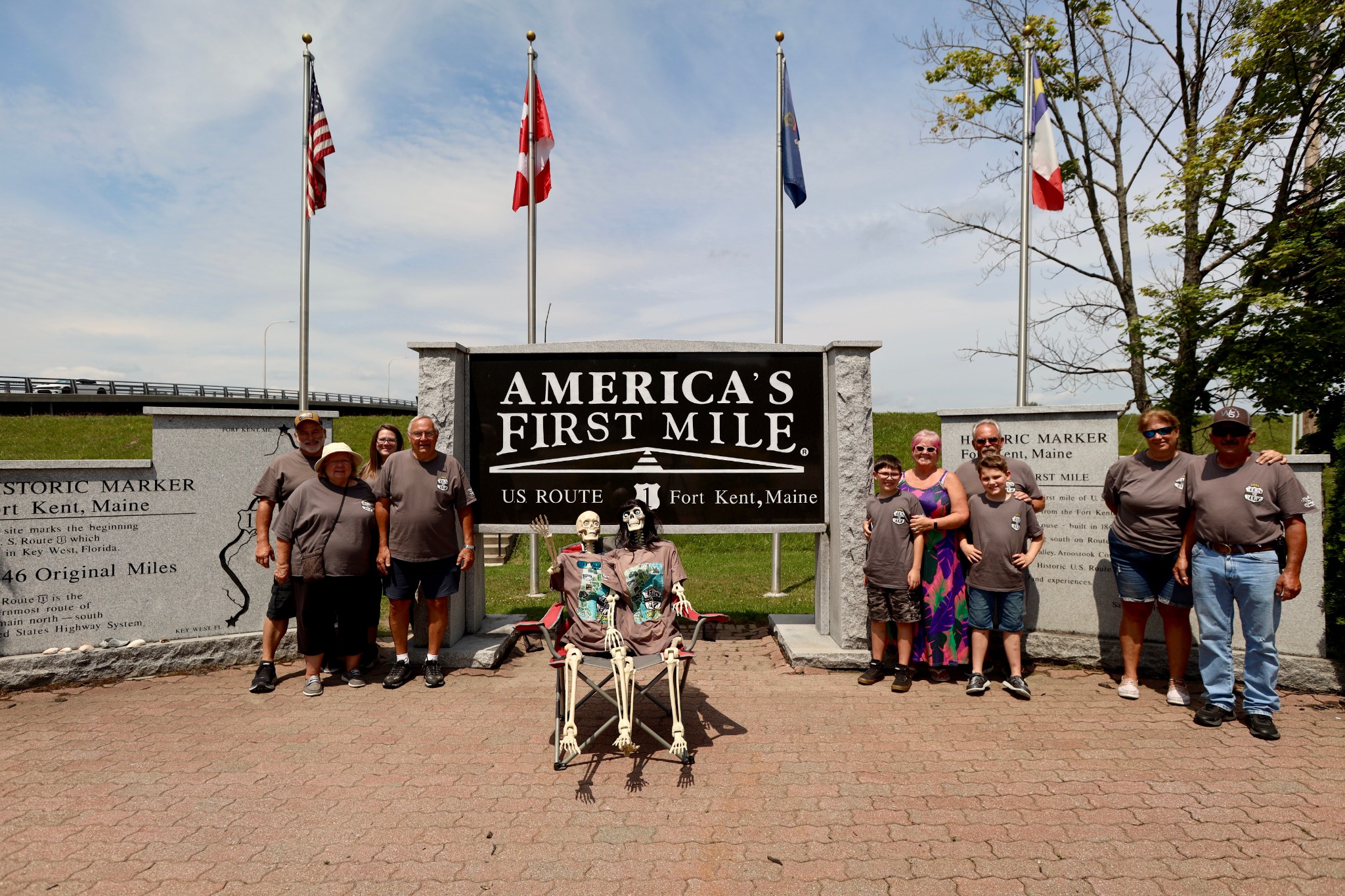 FindUsCamping Village at America's First Mile in Fort Kent, Maine on the 0 to 0 Crawl