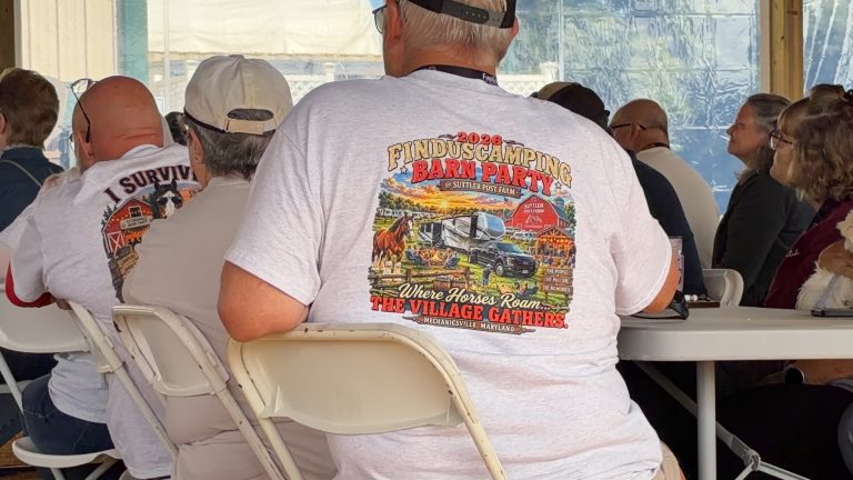 The official 2026 Barn Party shirt: Where Horses Roam, The Village Gathers