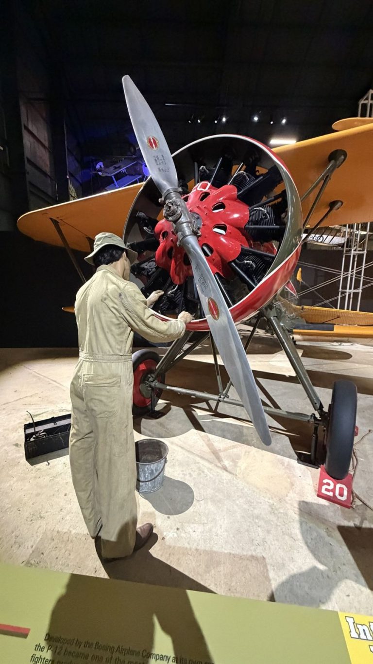 Biplane display at the Air Force Museum