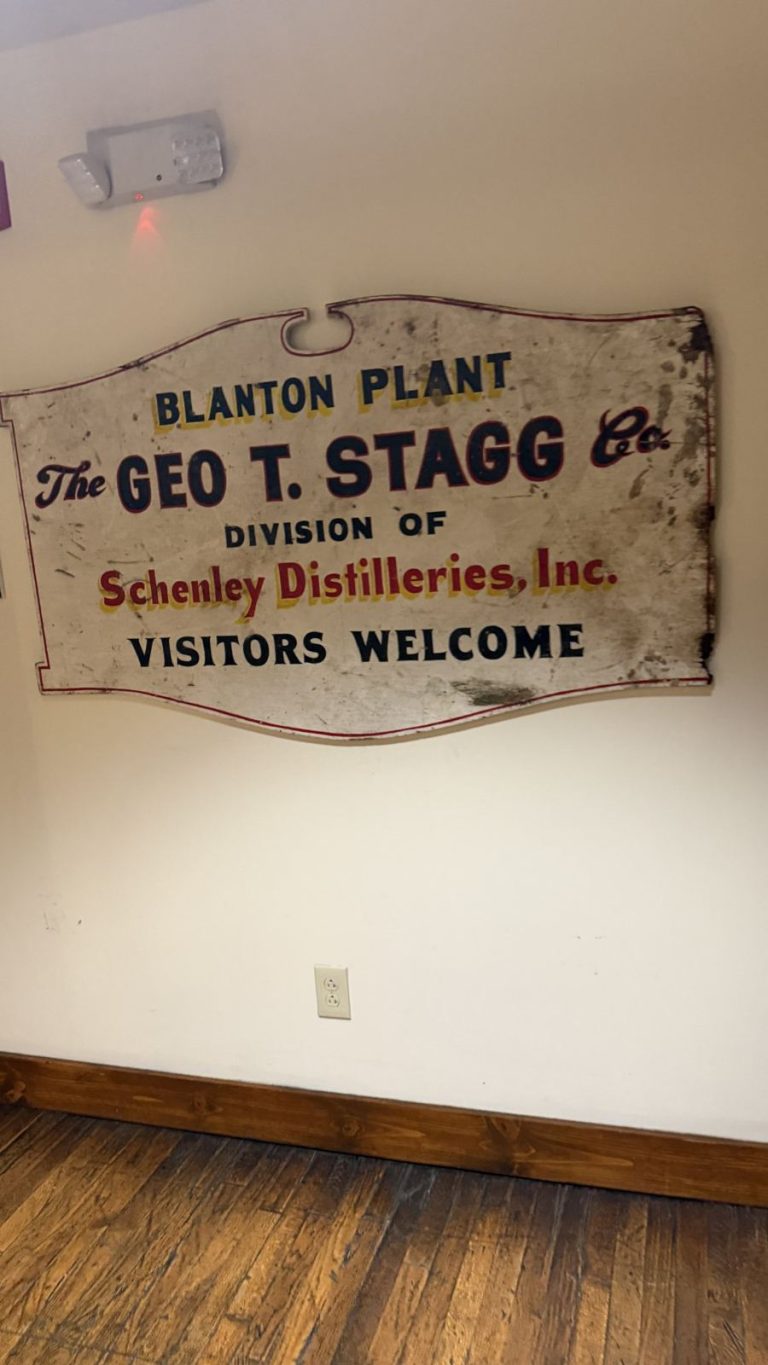 Blanton plant Geo T. Stagg visitors welcome sign