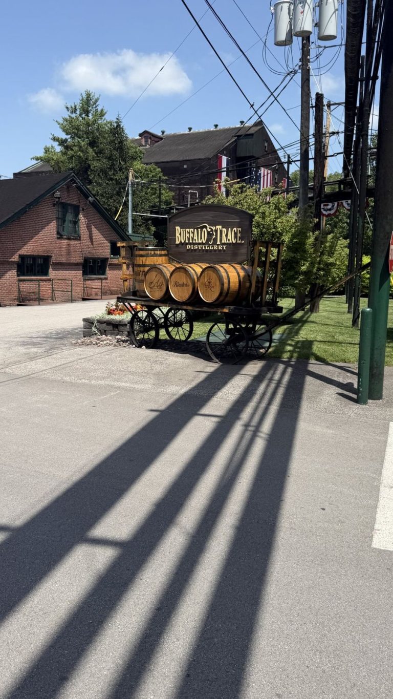 Barrel wagon on the Buffalo Trace grounds
