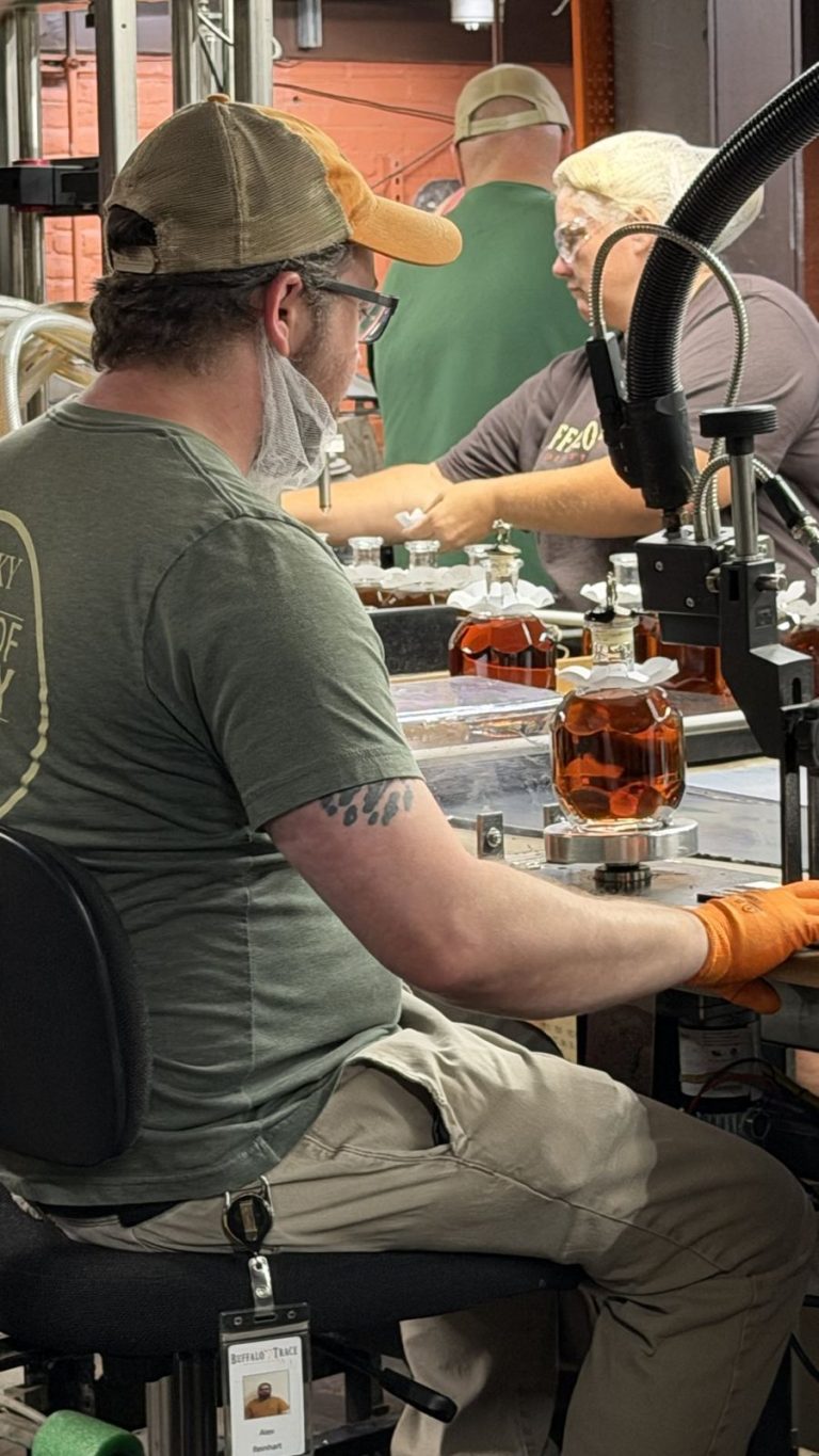 Bottling line at Buffalo Trace Distillery