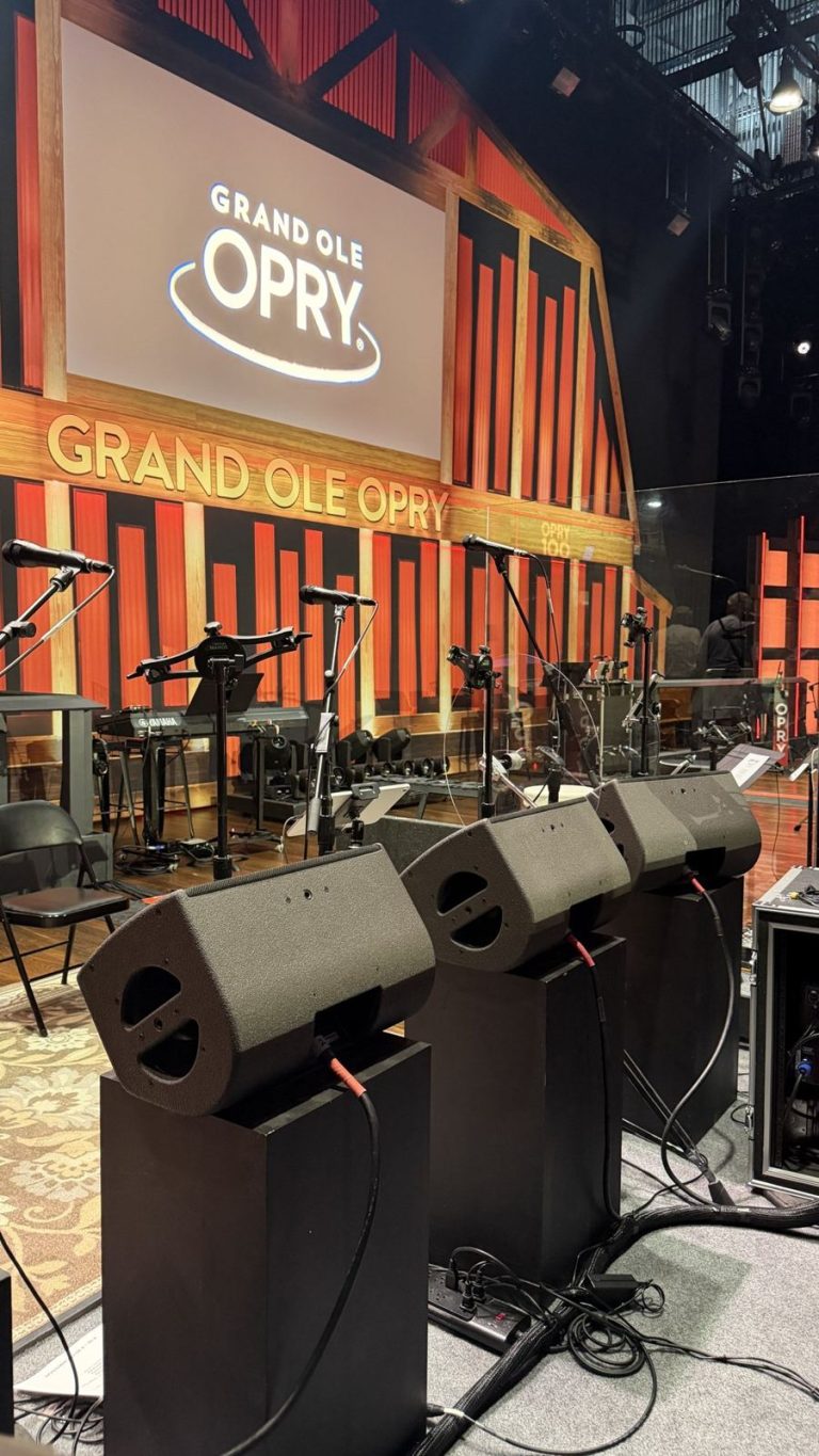 Grand Ole Opry stage from the backstage tour