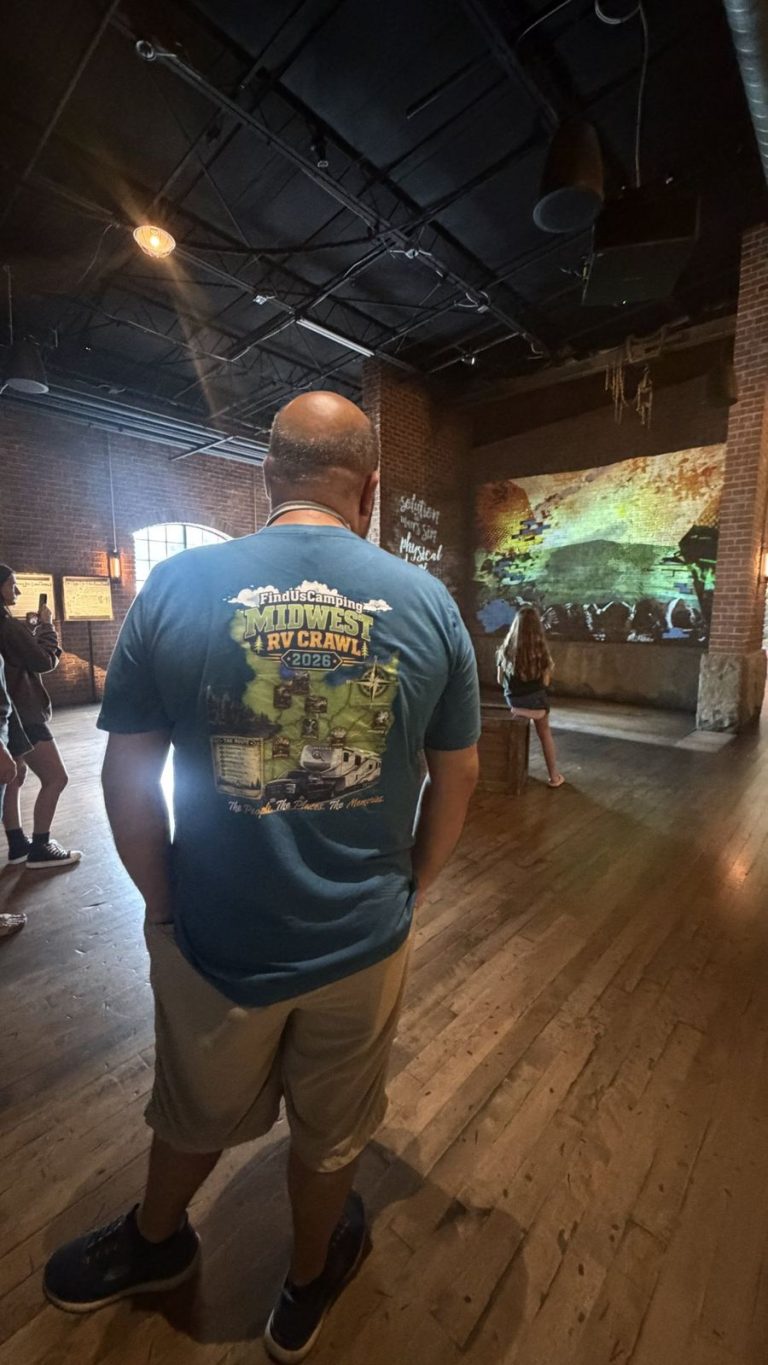 Midwest RV Crawl 2026 shirt with the route map