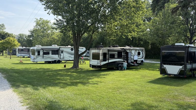 Villager RVs parked together at the campground