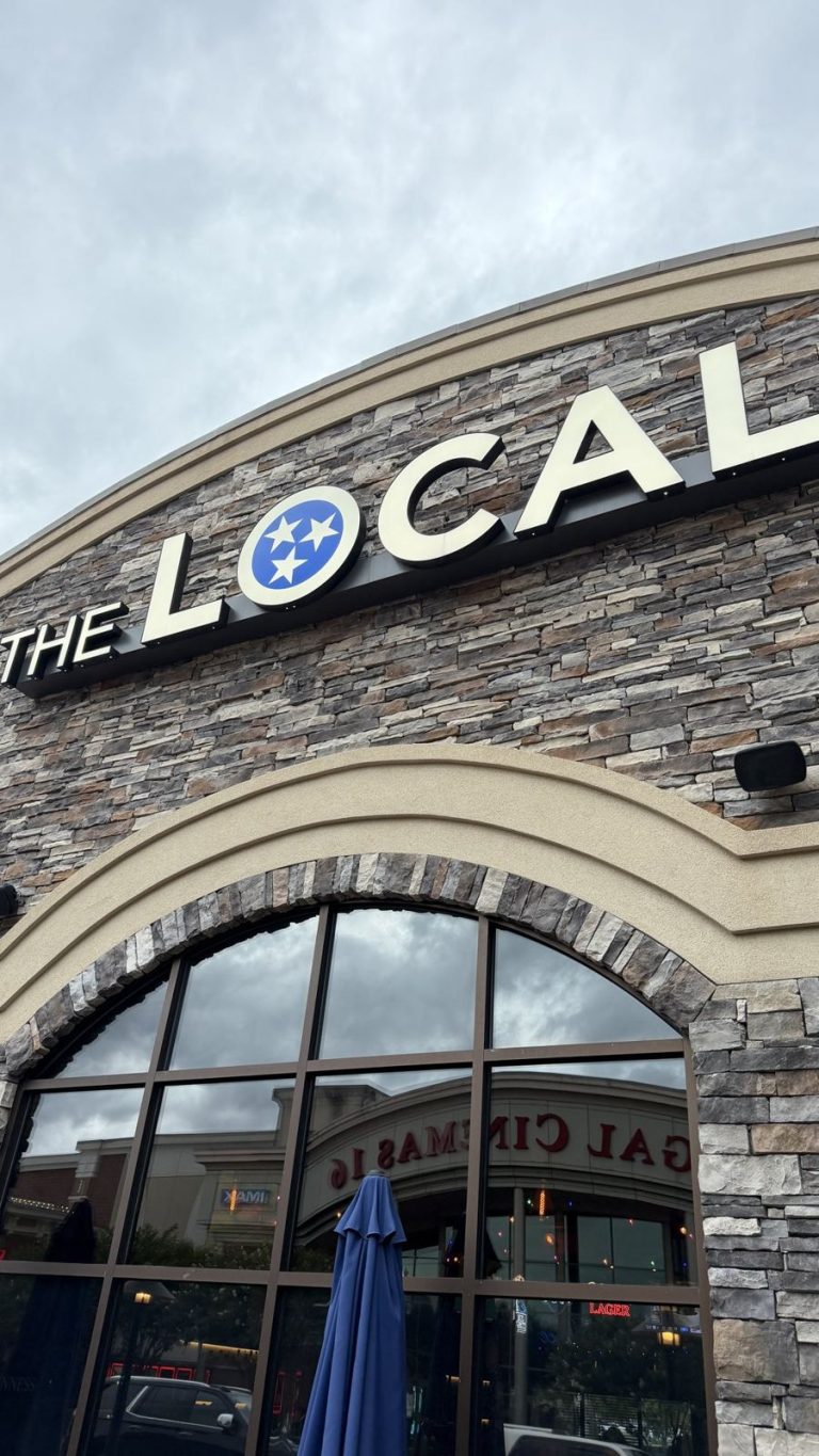 The Local restaurant sign