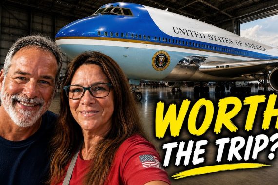 FindUsCamping visits the free National Museum of the US Air Force in Dayton Ohio on an RV trip